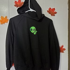Women's lightweight alien hoodie